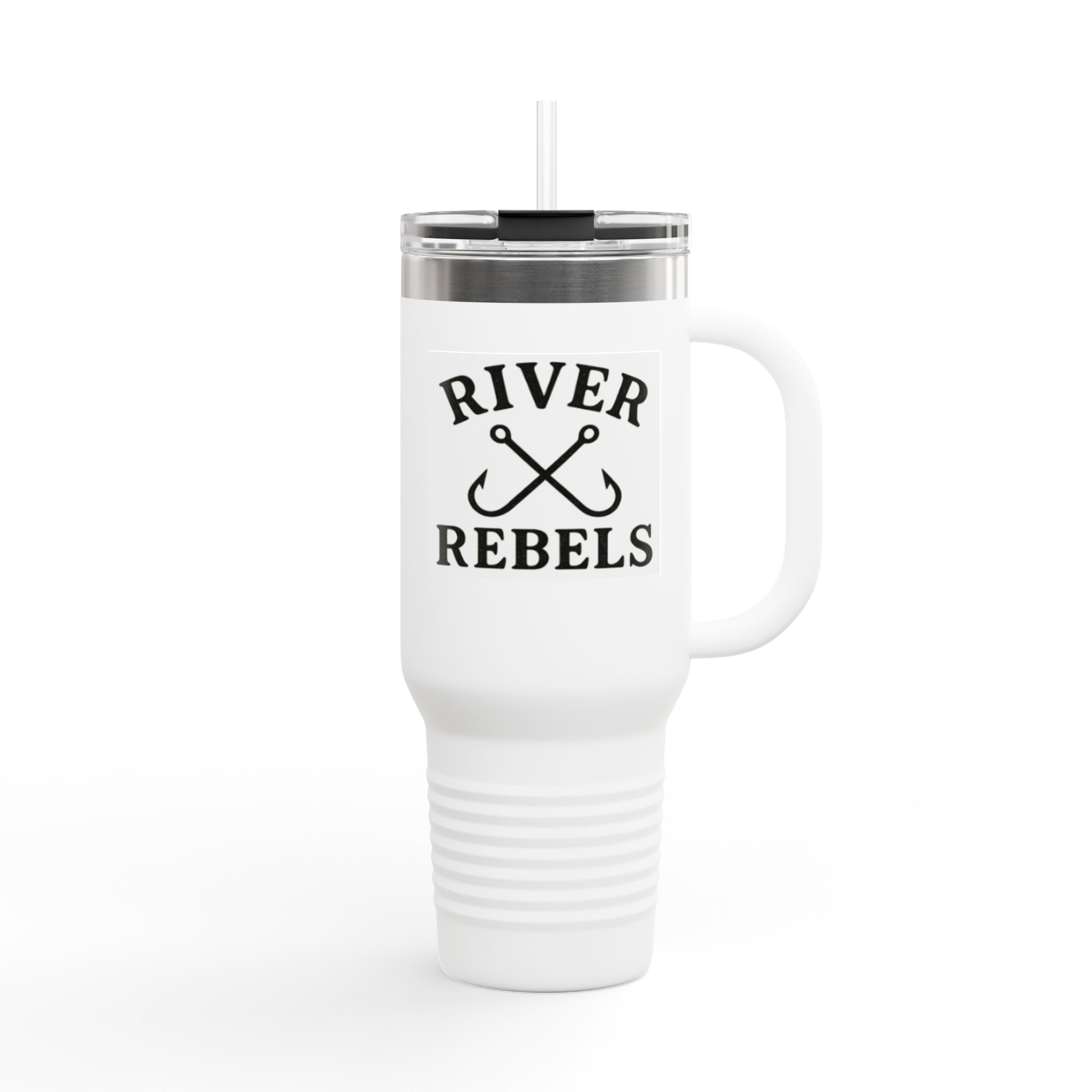 Insulated Travel Mug, 40oz - Perfect for Adventurers, Camping, Personalized Gift, Road Trips, Festivals, River Rebels Theme