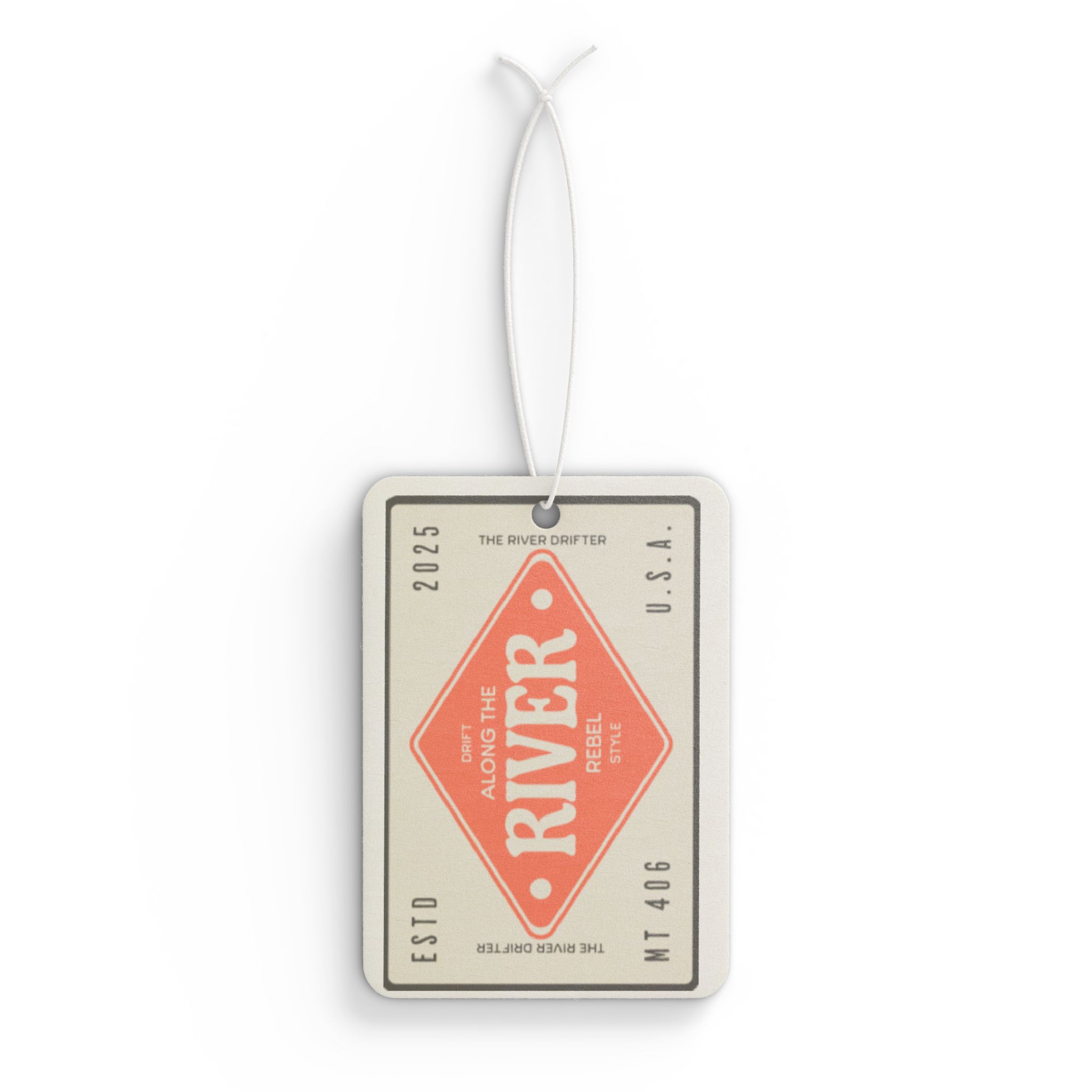 River-Themed Car Air Freshener, Fresh Scent, Gift for Nature Lovers, Car Decor, Road Trip Essential, Unique Gift Idea