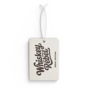 Whiskey Rebel Car Air Freshener | Aromatic Gift for Whiskey Lovers | Cool Car Accessory | Holiday Stocking Stuffer, Masculine Decor